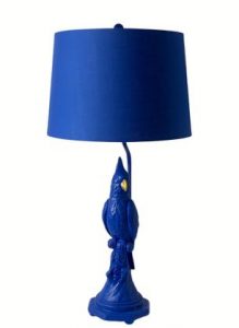 Meet Barry, our blue parrot lamp who will add a ping of colour to any home! 76 x 38 x 38cm. Texture and detailing are superb.