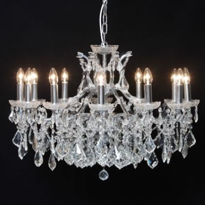 Be dazzled in your home with this stunning chrome shallow chandelier 12 branch, it has everything, quality, style, elegance…Measures 62 x 88 x 88cm