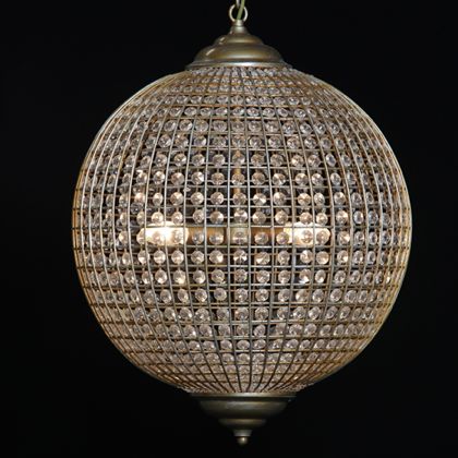 Large Gold Globe Chandelier Hall Light Round Spherical Classic Lighting This Superb Large Gold Globe Chandelier Oozes Style Elegance And Light Measures 68 X