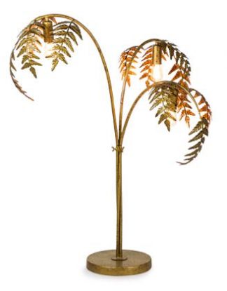 This elegant golden palm leaf table lamp is a marvellous colour with exquisite detailing and finish. Measures 86 x 60 x 60cm. Great handfinish and value!