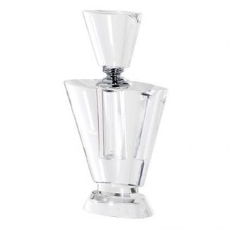 This tapered crystal perfume bottle oozes quality and style! Art Deco feel, super weightyness and great price make this a great gift. Measures 22 x 13 x 5cm
