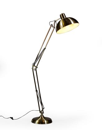 This superb gold floor lamp is simply stunning. What a colour! Measures H190 x W36 x D36cm, a versatile size and great value! Matching desk lamp.