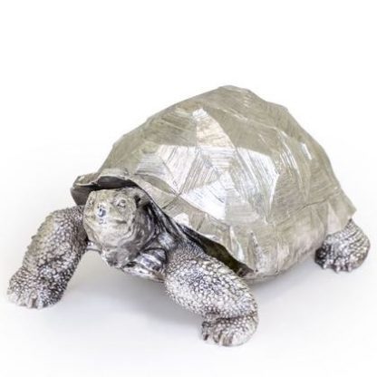 Meet Terry our huge silver tortoise ornament! He is superbly detailed, hand finished in a soft silver paint. 40 x 32 x 60cm. Great gift, great price.