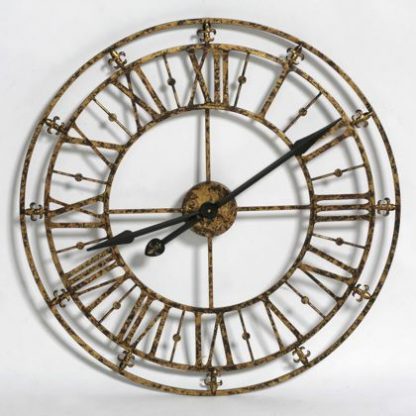gold skeleton clock
