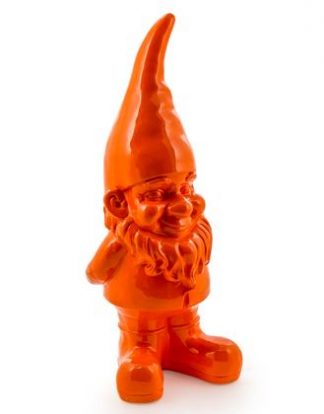 This super bright orange garden gnome figure is called Happy. Made of fibre resin with such a smooth glossy finish. A wonderful item. 60 x 23 x 21cm