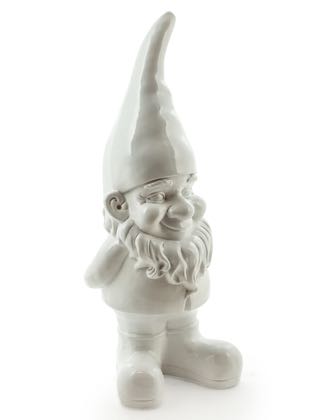 This is Sleepy, our shiny white garden gnome. Made of fibre resin with a super smooth finish, he can live inside or out! 23 x 21 x 60cm. Value & quality.