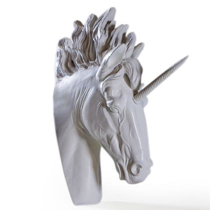 white_unicorn_wall_ornament This marvellous magical white unicorn is every horsey girls dream! Measures 55 x 30 x 17cm