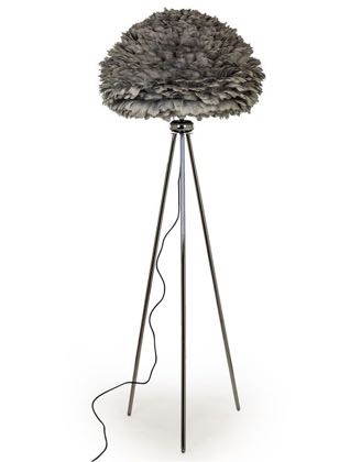 grey feather table lamp