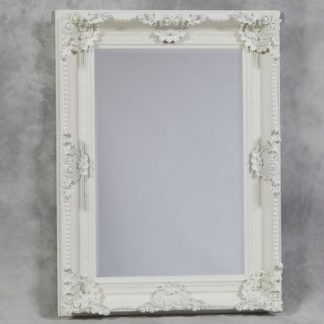 white classic ornate mirror has a touch mor detailing to the frame than its Regal cousin measures 120 x 90 x 10cm