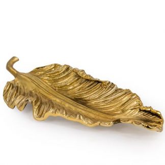 This lux gold leaf dish platter is perfect for entertaining! Aluminium with a gilded perfect finish, a real WOW! H8.5 x W59 x D25cm Luxury at Christmas!