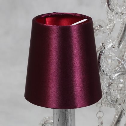Purple Burdy Candle Shade Small Lamp Wall Light Chandelier Purple Burdy Candle Shade Small Lamp, Purple Table Lamp Shades Uk
