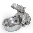 Stepan our stunning silver hungry hippo ornament is sure to make you smile. He measures at 27 x 33 x 19cm. Made of resin hand finished.