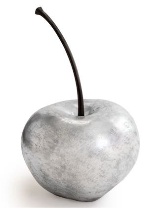 This beautiful yet different extra large silver cherry ornament will bring life to any room. Made of resin with a smooth lacquer finish. 55 x 35 x 35cm