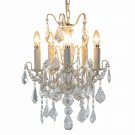 Take a look at this stunning ivory french chandelier 5 branch! Visually amazing, dripping with elegance, measuring 60cm x 40cm x 40cm.
