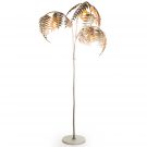 Look at this silver palm leaf floor lamp. Tall and elegant, hand finished and so original. Takes 3 x E27 bulbs. A showstopper for sure! H186 x W96 x D96cm