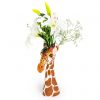 Tall Ceramic Giraffe Head Vase - Image 2