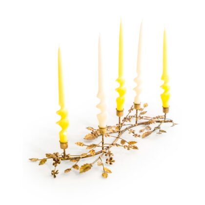 Antique Gold Branch Candle Holder - Image 2