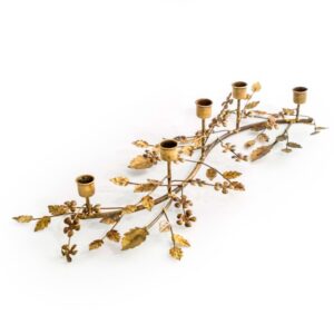 Antique Gold Branch Candle Holder