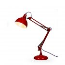 red desk lamp
