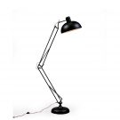 Black floor lamp, retro lines with modern feel.
