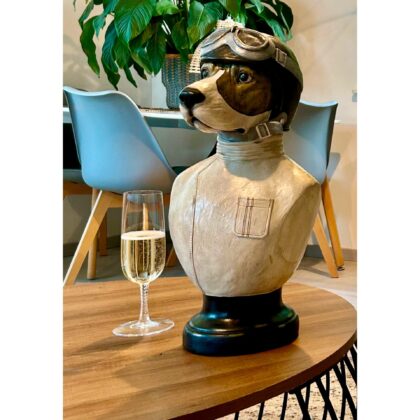 Racing Driver Dog Bust Ornament - Image 2