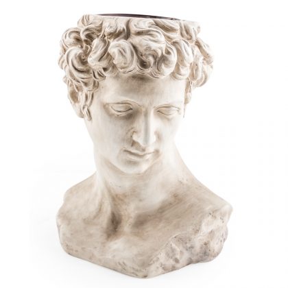 Look at this stunning statement piece planter in the form of this stone effect David bust planter