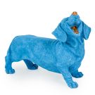 David, our resident bright blue laughing dog ornament will add humour and colour to your home. Made of resin, great texture and detail. 30 x 40 x 18cm