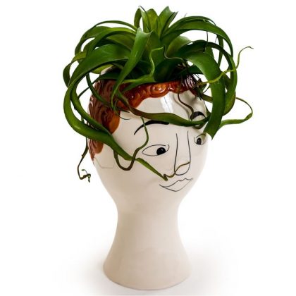 Let us present this cheeky little chap, Gary, our ginger doodle face vase