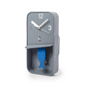 Grey Sardine Wall Clock