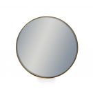 This small round gold mirror has a simple thin frame that is painted a smooth subtle gold. Simple and stylish, great value. It measures 50.5 x 50.5 x 4 cm