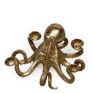 gold octopus candle holder that can hold 4 standard candles. Measures 14 x 28 x 28cm