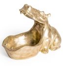 This Gold Hungry Hippo Bowl is brilliant and pretty big19 x 27 x 33cm
