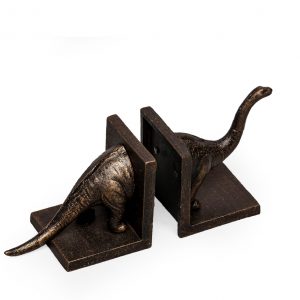 Cast Iron Brontosaurus Dino Bookends