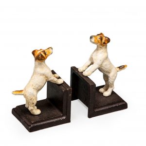 Cast Iron Terrier Dog Bookends