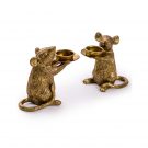 Meet Gavin and Gabby our glorious gold candle holders. Both very helpful and tame! Each is a cute 15 x 16.5 x 8cm. Great gift and good value.
