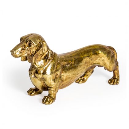 This gold dachshund dog really is a must have for any and all dog lovers! Measures 24 x 44 x 11cm and is a super value gift this Christmas !