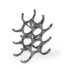 Proudly display and store your favourite tipple with our aluminium wine rack. 28 x 36 x 12cm. Clever design, super smooth finish, practical storage.