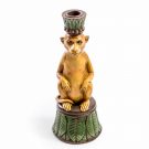 This monkey candlestick is superb in style and colour with superb detailing and texture. Small but perfectly formed. 10 x 24 x 10cm