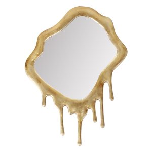 Giant Gold Drip Wall Mirror