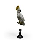 Credence is a white cockatoo ornament, made of resin with super texture, detailing and colour. Big and bold 53 x 20 x 15cm.