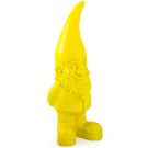 Meet Big Sneezy our giant yellow garden gnome. 85 x 32 x 31cm. Super shiny, smooth and glossy. Great indoors or out with his big boots and smile!