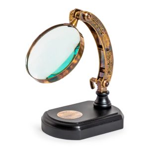 Adjustable Brass Magnifying Glass