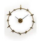 This large antiqued gold bird bath clock has delightful figures of birds around the edge. Superb quality, finish and detail. 70 x 70 x 6.5cm