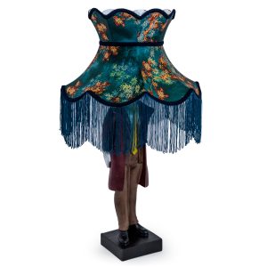 Red Suited Figure Lamp With Shade