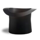 This sublime aluminium matt black top hat ice bucket is super smooth and super cool! Holds one bottle of your favourite tipple. 24.5 x 24.5 x 17cm