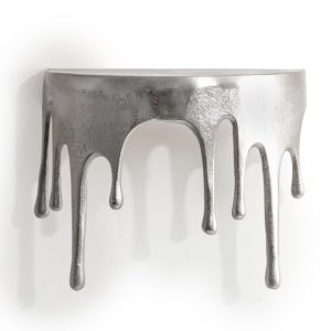 Silver Drip Oval Shelf