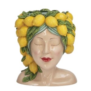 Lady Lemon Bust Vase