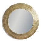 Create a unique space at home with this stunning large champagne gold round mirror. Made of aluminium that has a great aged gold finish 79 x 79 x 4cm