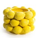 Add luscious bright and sunny vibes to your home with this small lemons vase pot. 25 x 25 x 17cm .Great gift and works as a utensil holder too!