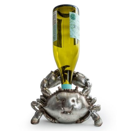 Silver Thirsty Crab Wine Holder - Image 2